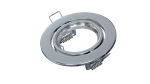Ceiling lighting point fitting VEPA round adjustable chrome